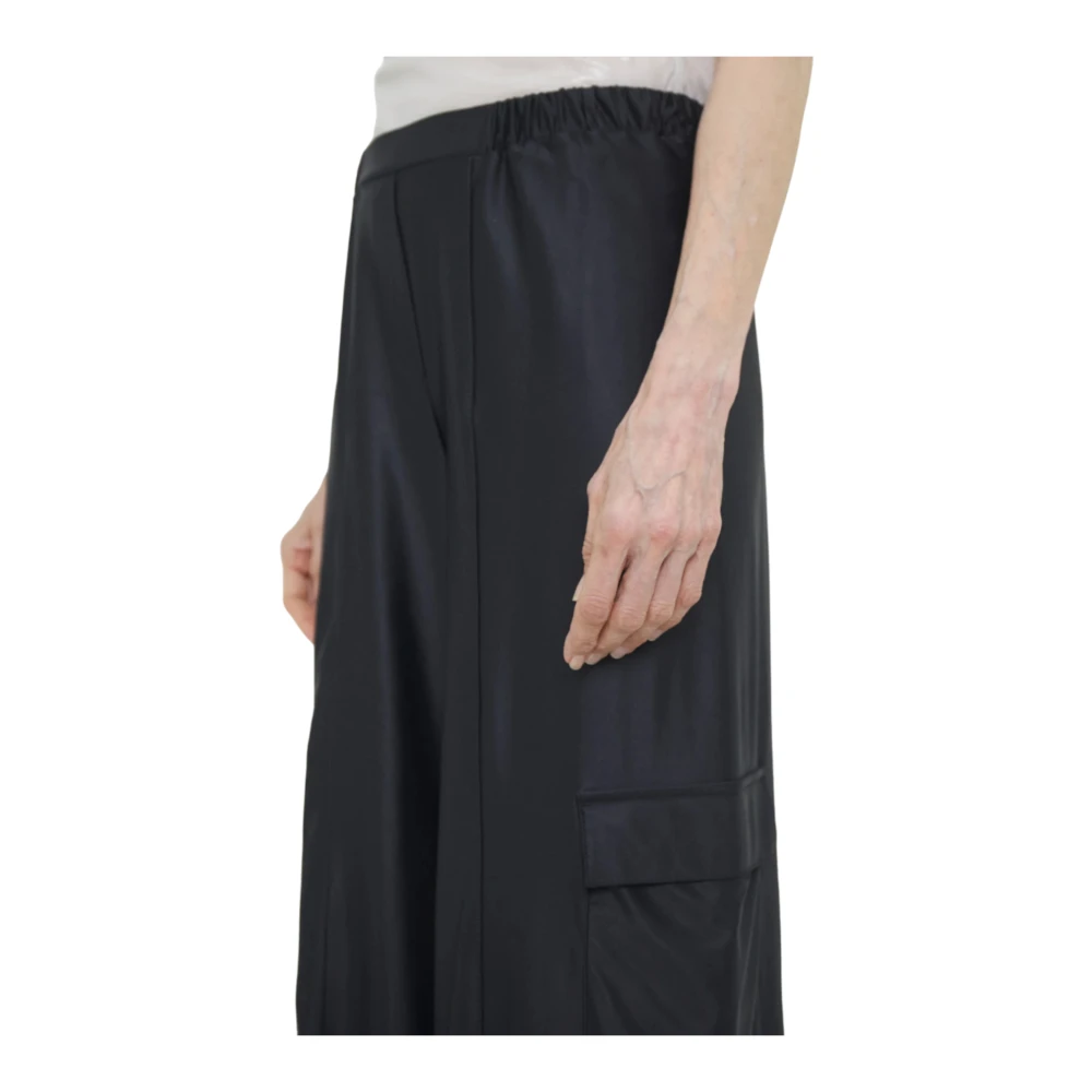 Max Mara Zwarte Broek Teseo Black Dames