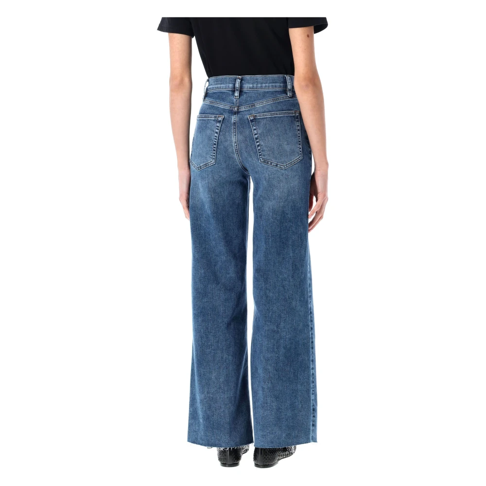 Frame Slim Palazzo Broek Blue Dames