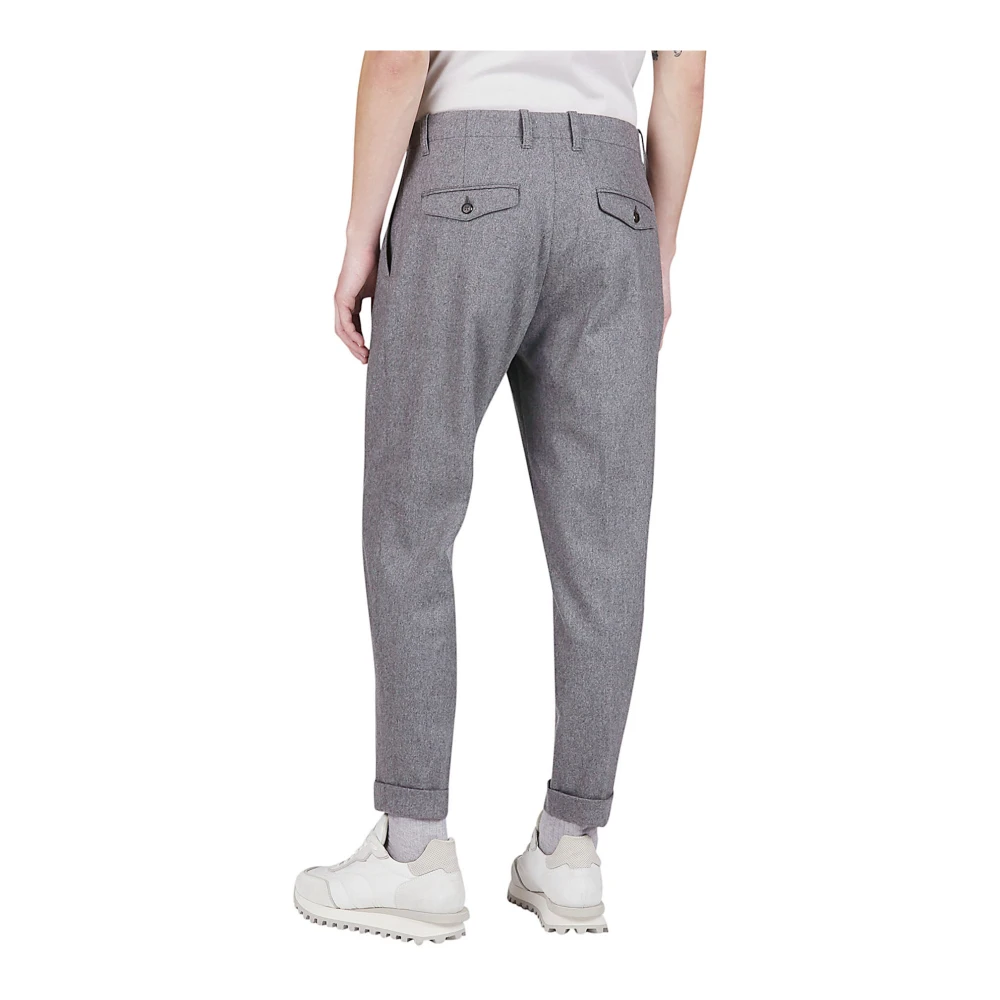 Eleventy Kasjmierwol Regular Fit Broek Gray Heren