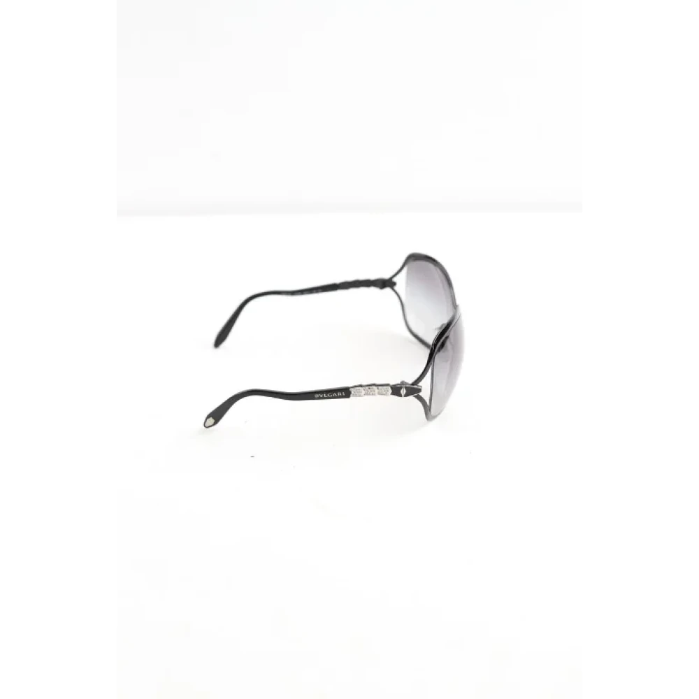 Bvlgari Vintage Pre-owned Plastic sunglasses Black Dames