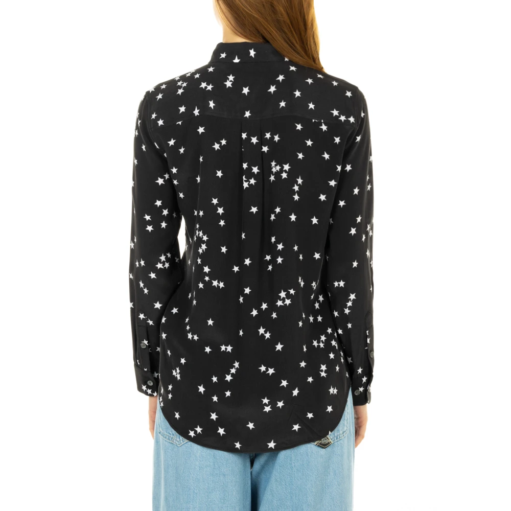 Equipment Zwarte Signature Dames Shirt Black Dames