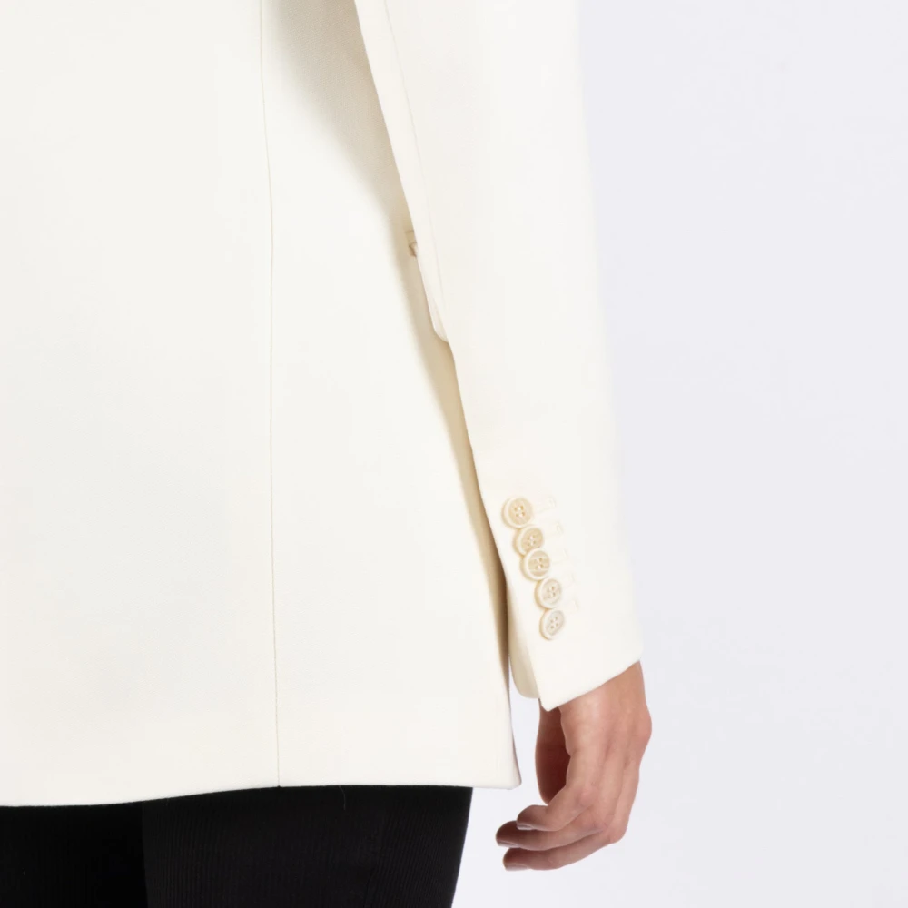 Wardrobe.nyc Witte Merinowollen Blazer White Dames