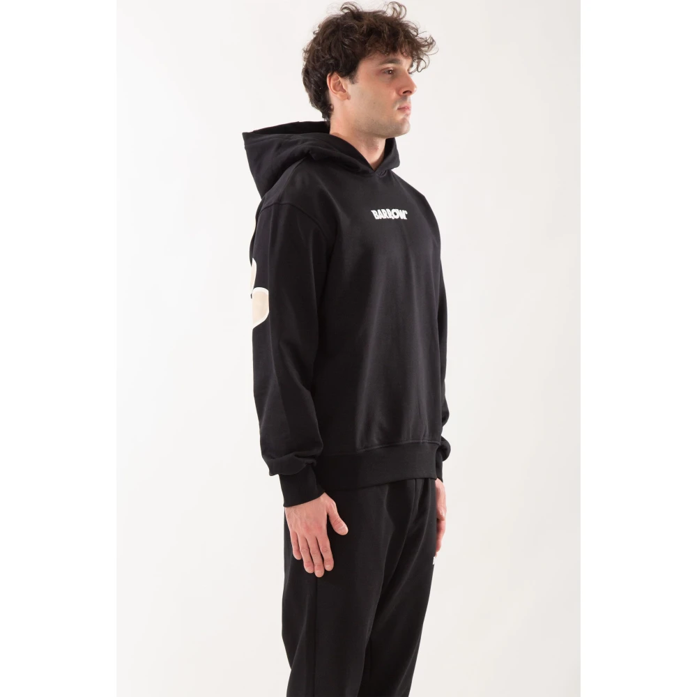Barrow Achterlogo hoodie klassieke stijl Black Heren