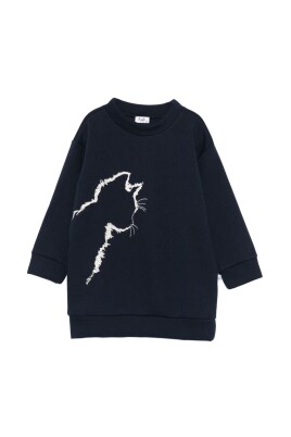 blue-sweatshirt-dress-with-front-embroidery