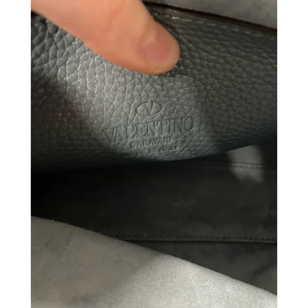 Valentino Vintage Pre-owned Leather crossbody-bags Blue Dames