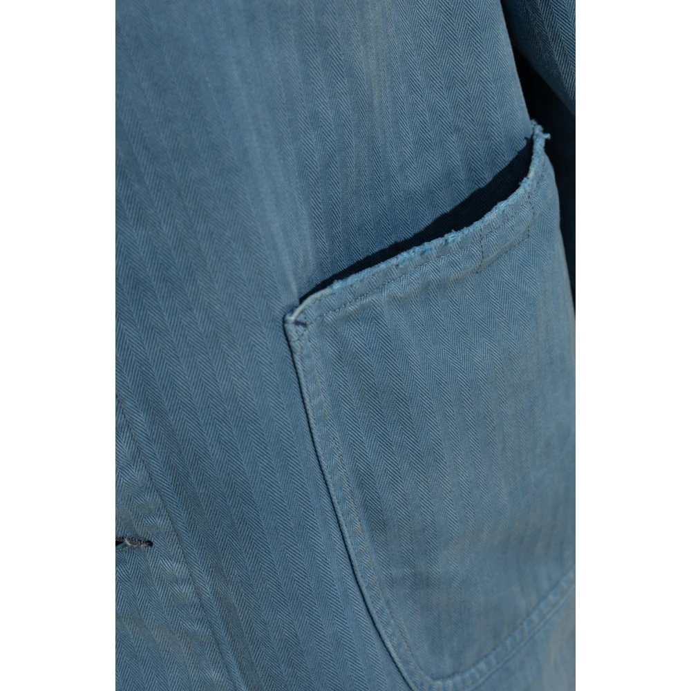 Maison Margiela Jas met kraag Blue Heren