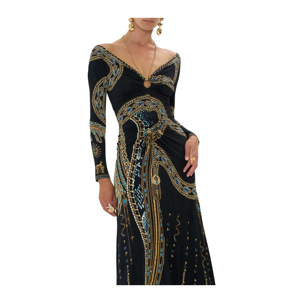 Camilla Gerimpelde Jersey Jurk Call ME Cleopatra Multicolor Dames