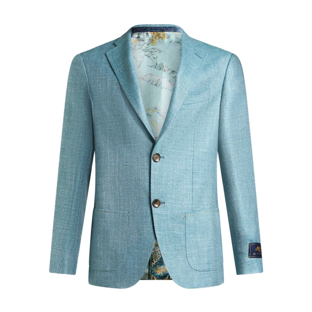 Etro - Jackets > Blazers - Blue - Etro - Modalova