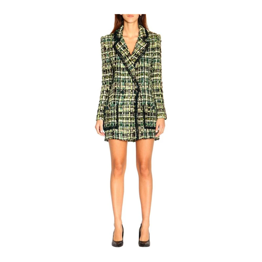 Elisabetta Franchi Bosgroene Knoopjasje Green Dames