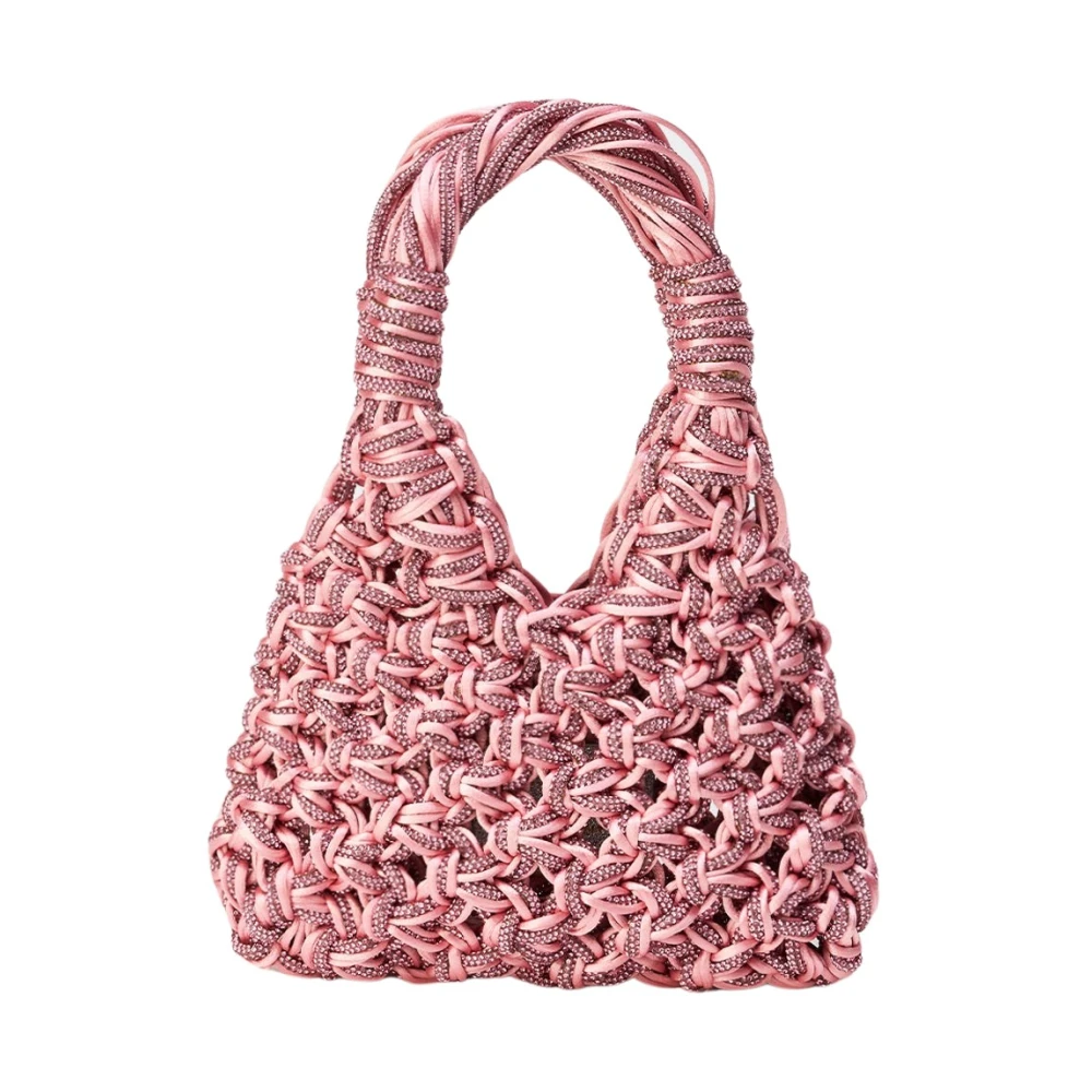 Hibourama Mini Satijnen Tas Pink Dames