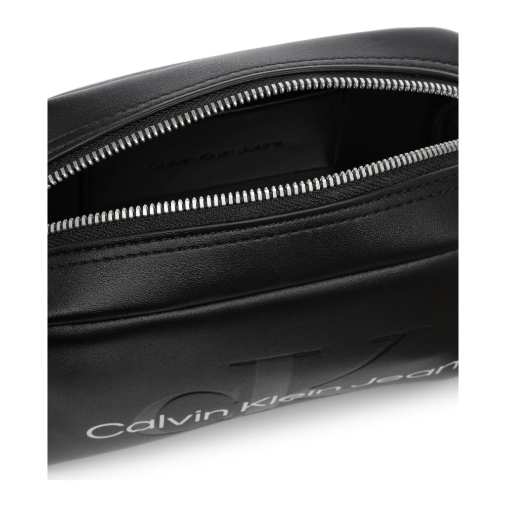 Calvin Klein Jeans Stijlvolle Crossbody Tas met Verstelbare Band Black Dames