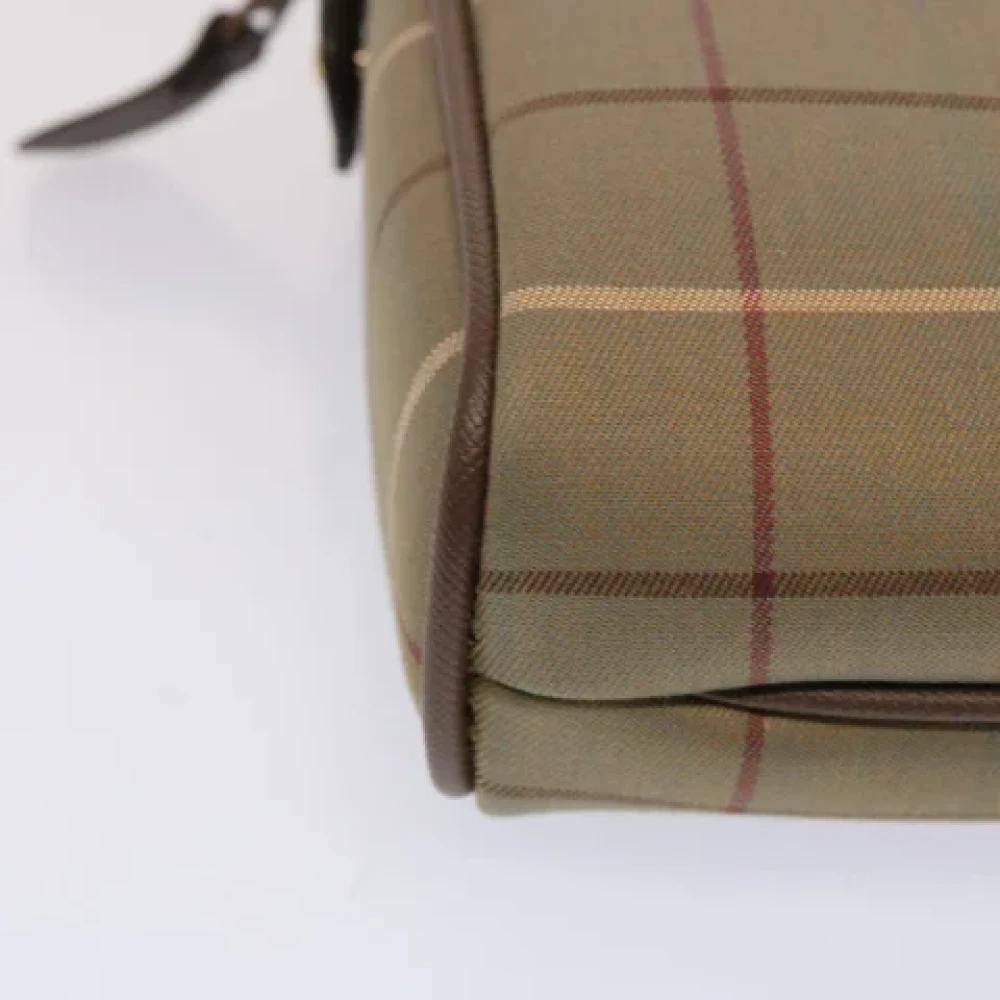 Burberry Vintage Pre-owned Canvas clutches Beige Dames
