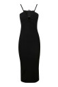 black-stretch-knit-dress-with-metal-ring