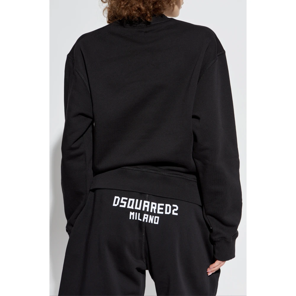 Dsquared2 Sweatshirt met print Black Dames