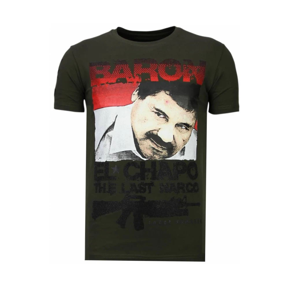 Local Fanatic Cocaine Cowboy Baron - Herr T-shirt - 13-6218K Green, Herr