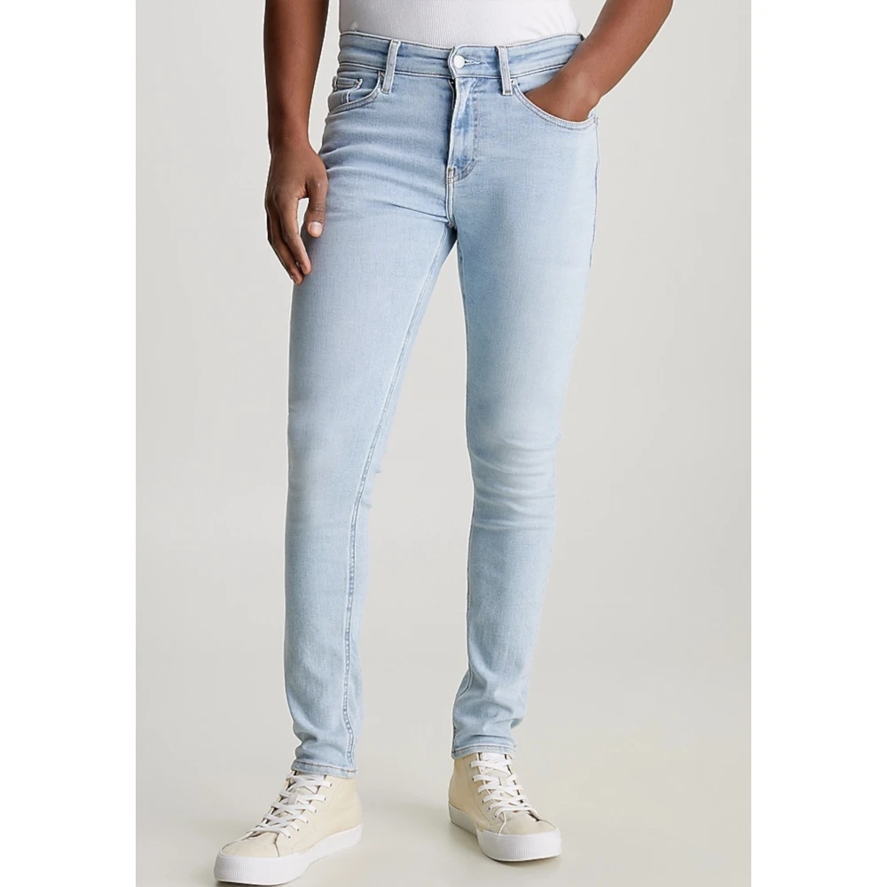 Calvin Klein Jeans Denim Light Skinny Jeans Trendy Look Blue Heren