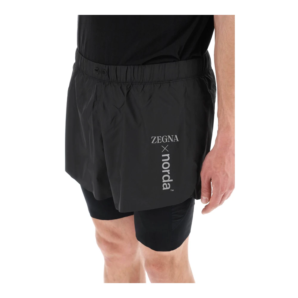 Ermenegildo Zegna Casual Shorts Black Heren
