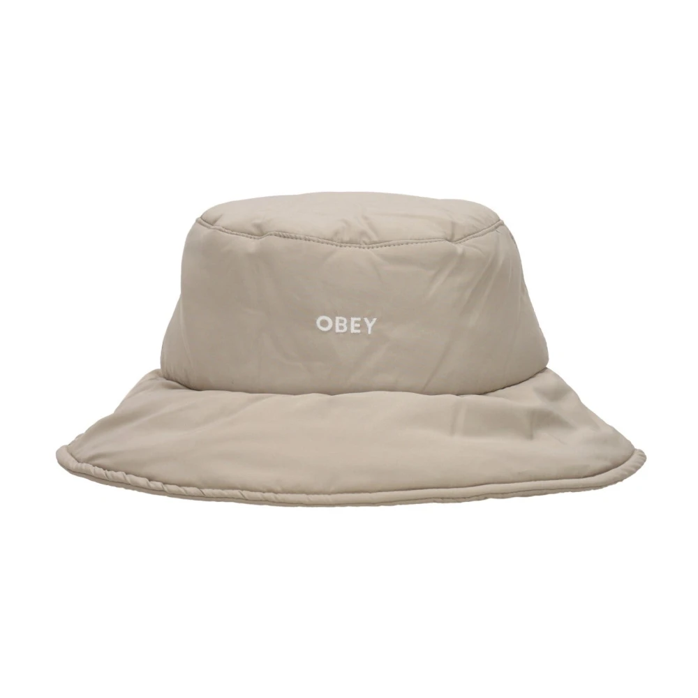 Obey Geïsoleerde Zilvergrijze Bucket Hat Gray Heren