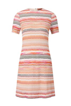 robe-midi-zigzag-abstraite-avec-fils-metalliques