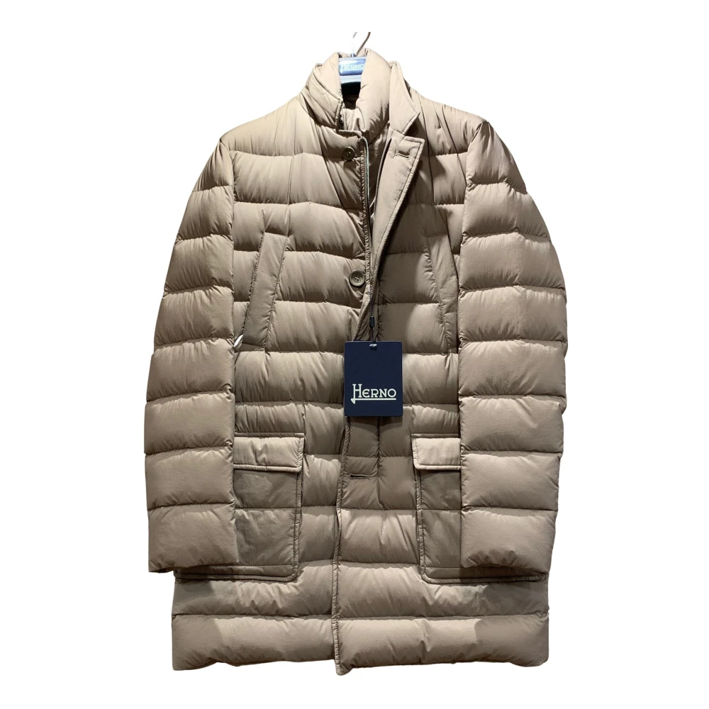 Herno Gewatteerde Donsjas Beige Dames