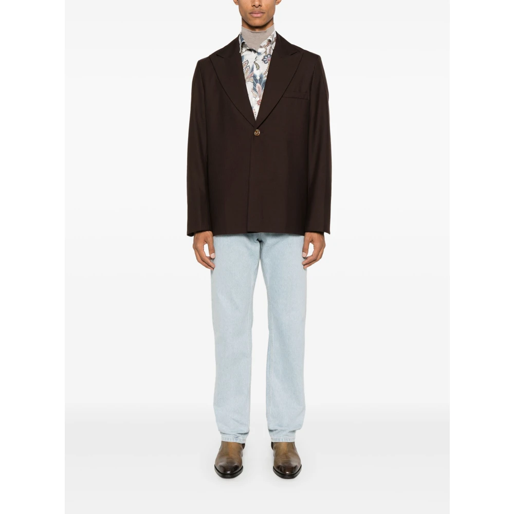 Séfr Elegante Blazer voor Mannen Brown Heren