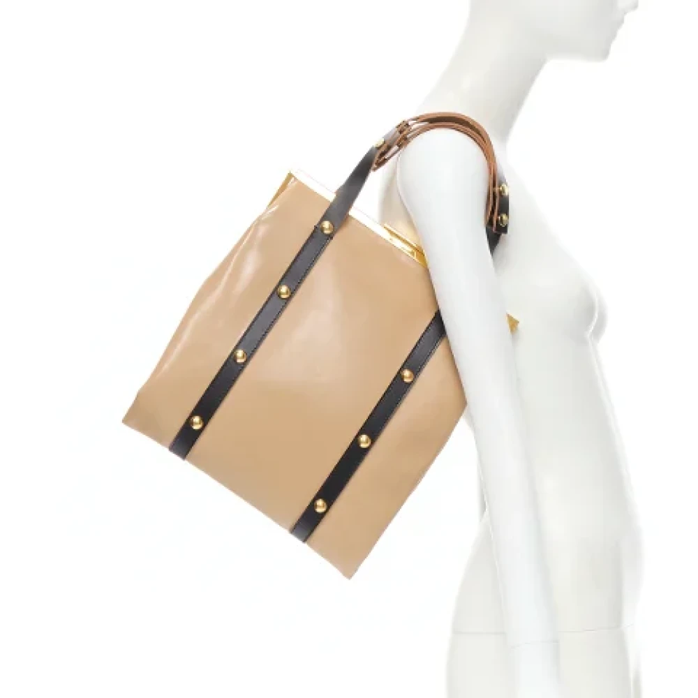 Marni Pre-owned Leather handbags Brown Dames