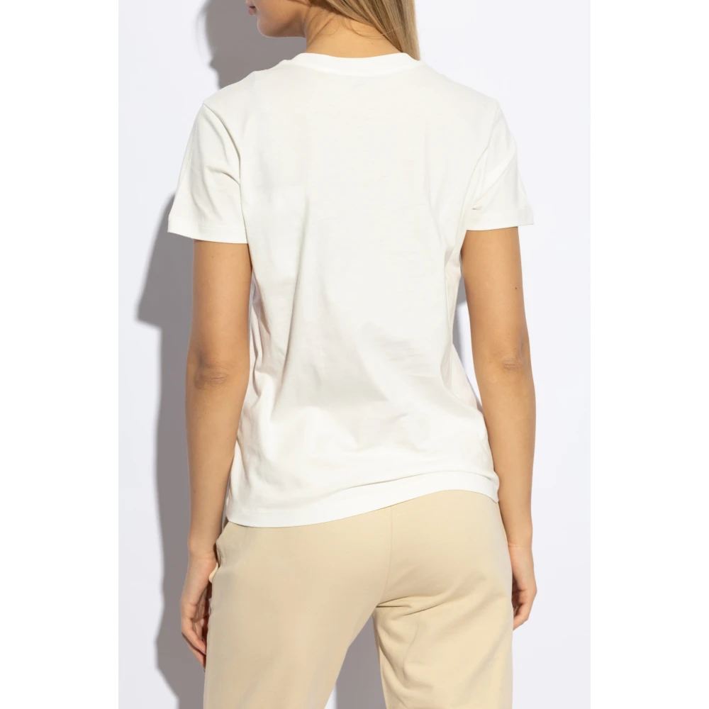 Moncler T-shirt met logo White Dames