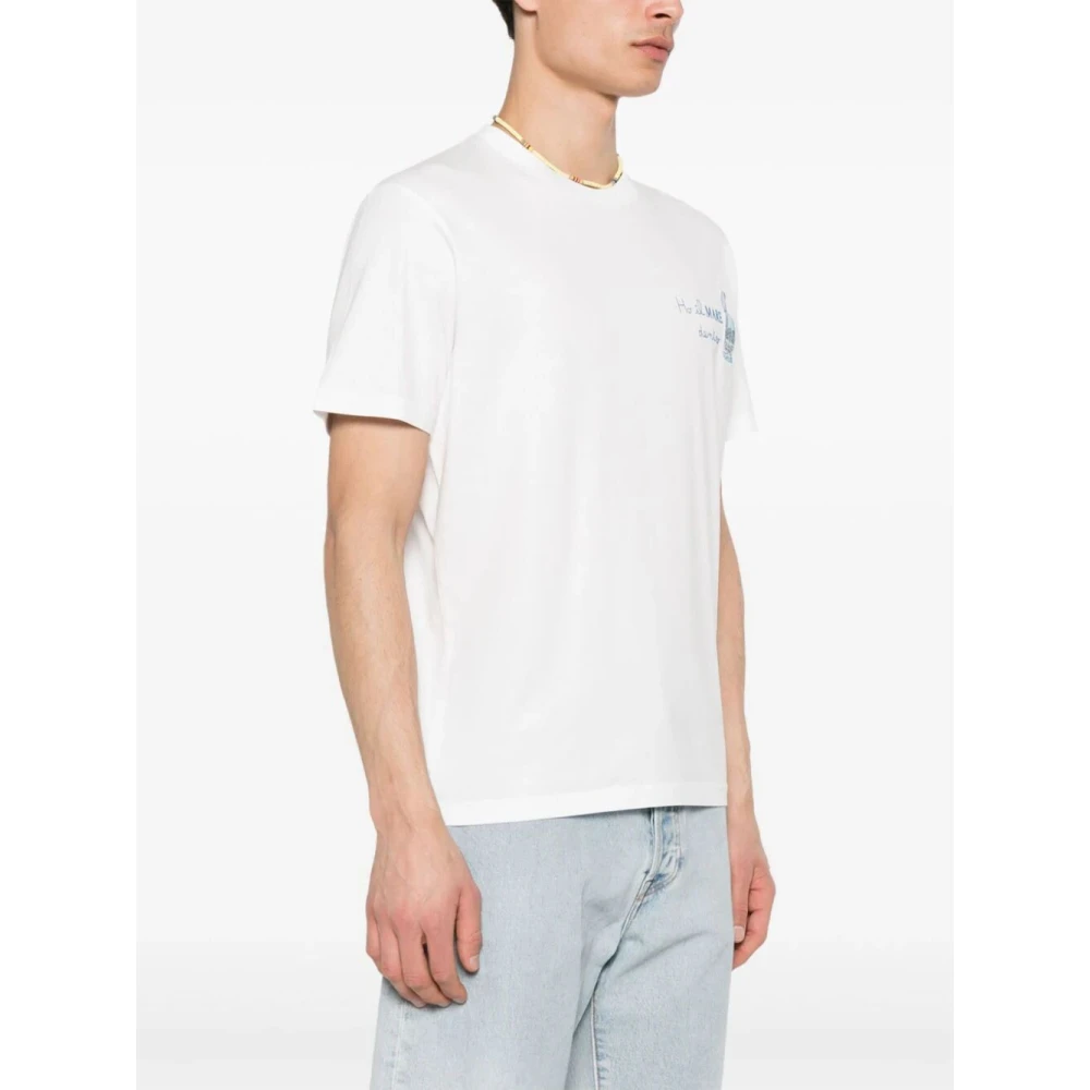 MC2 Saint Barth Klassiek Katoenen T-Shirt White Heren