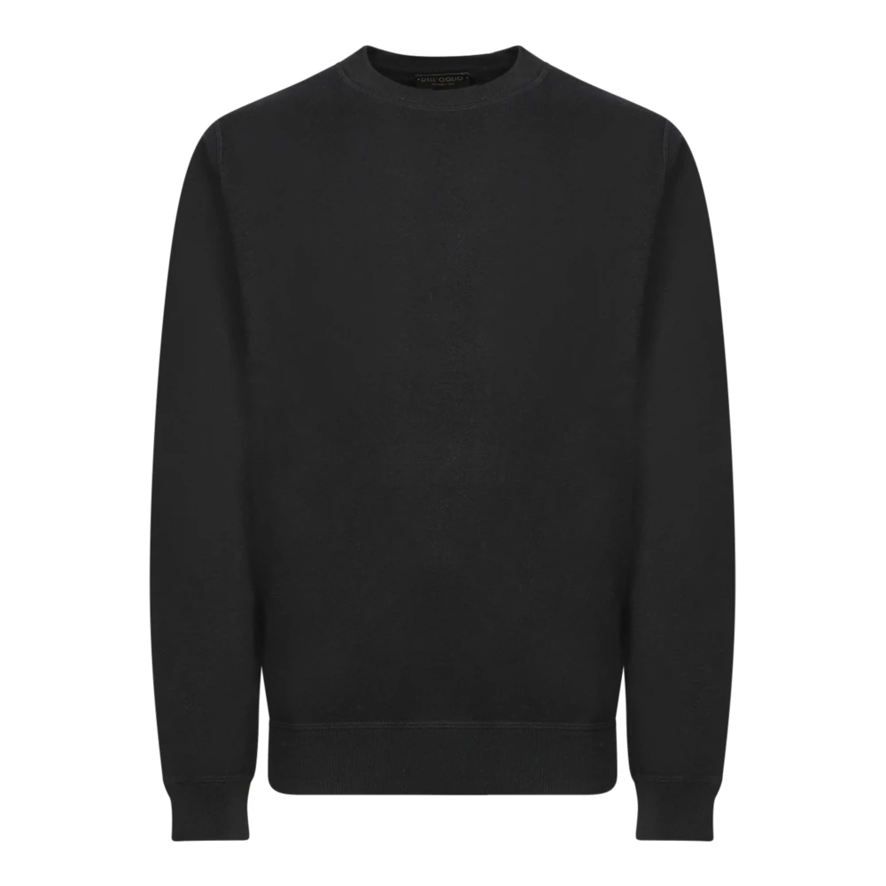 Dell'oglio Zwarte Gebreide Kleding voor Mannen Aw24 Black Heren