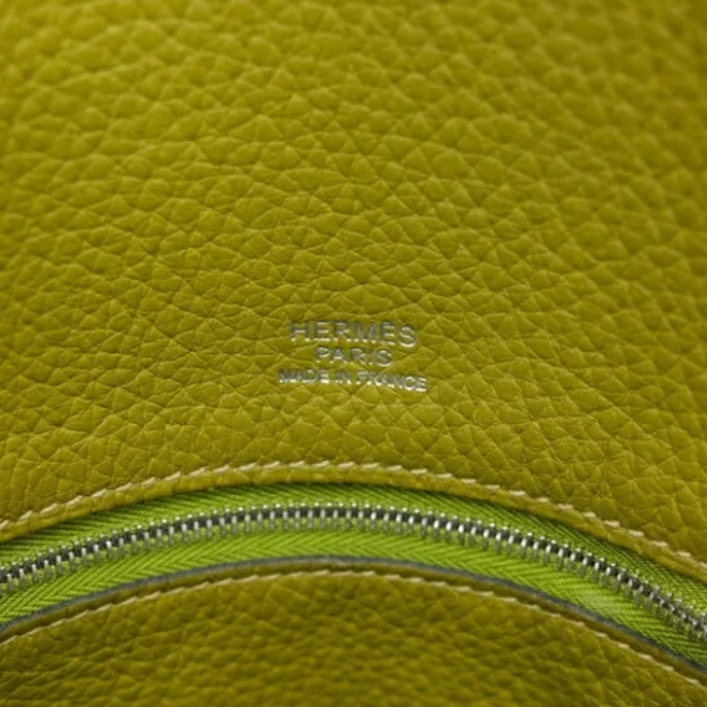 Hermès Vintage Pre-owned Leather handbags Green Dames