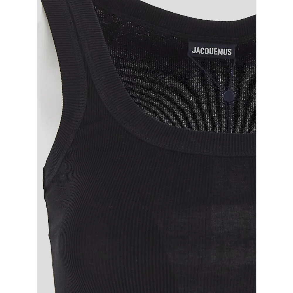 Jacquemus Gros Grain Katoenen Hemd Black Dames