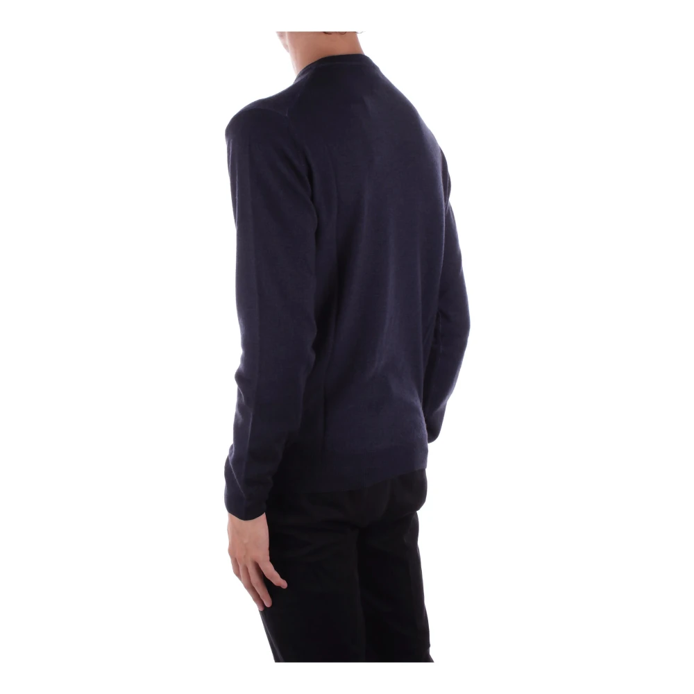 Woolrich Blauwe Logo Trui Blue Heren
