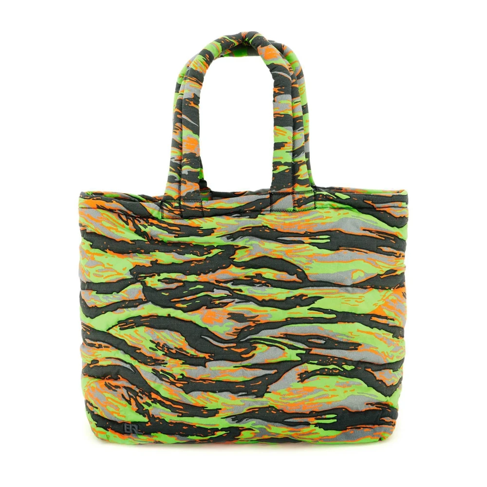 ERL Camouflage Puffer Tote Tas Multicolor Heren