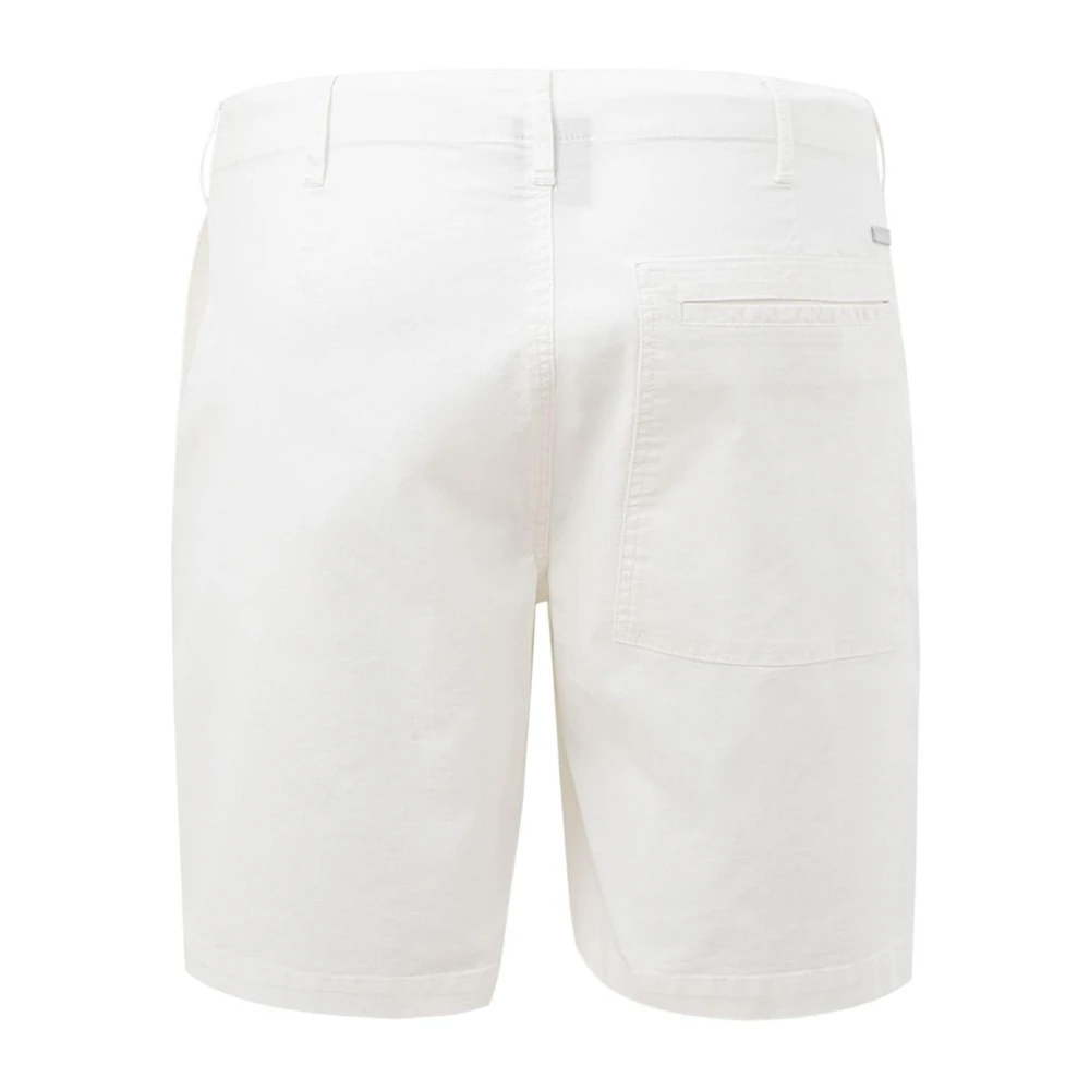 Armani Exchange Klassieke katoenen shorts White Heren