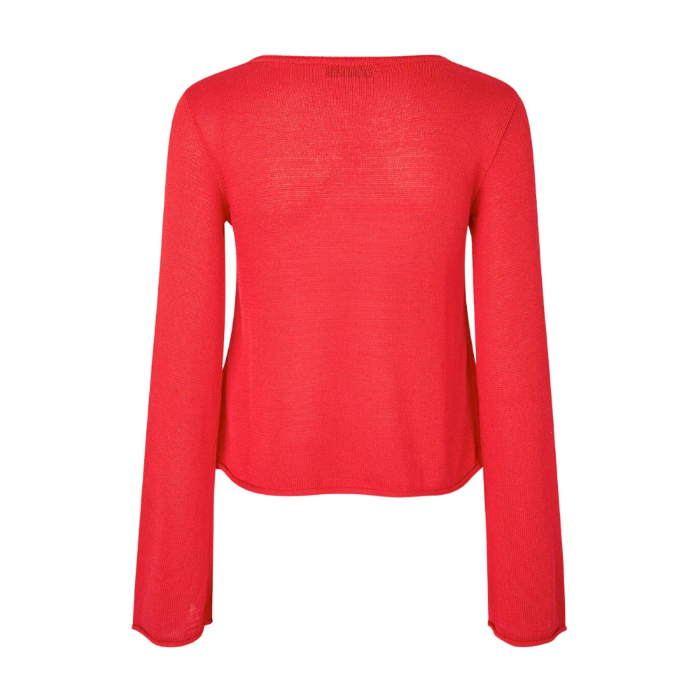 Modström Flared O-Neck Top IvonneMD Stijl Red Dames