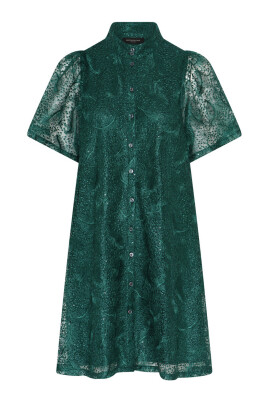 foret-robe-palmier-avec-manches-bouffantes