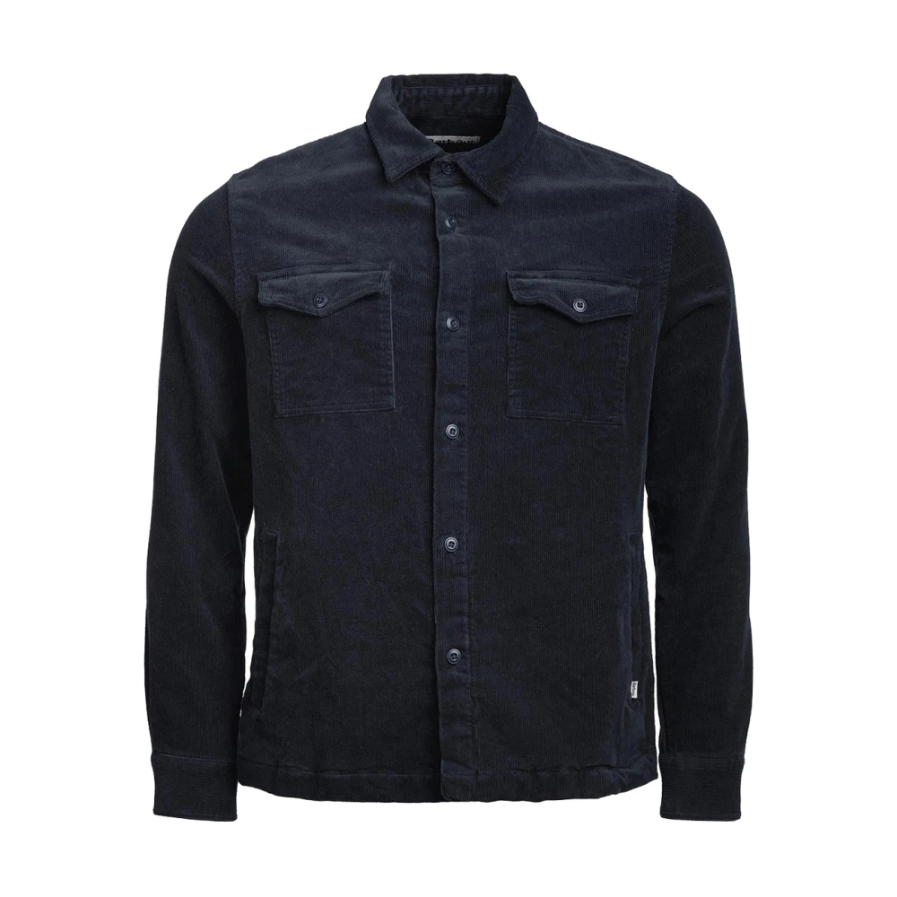 Barbour Blauwe Cord Overshirt Casual Shirt Blue Heren