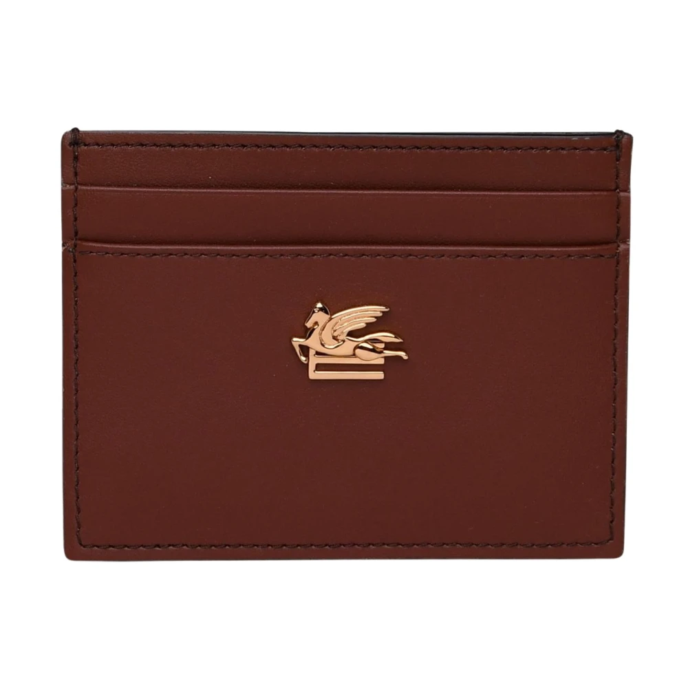 ETRO Bruin leren kaarthouder Brown Dames