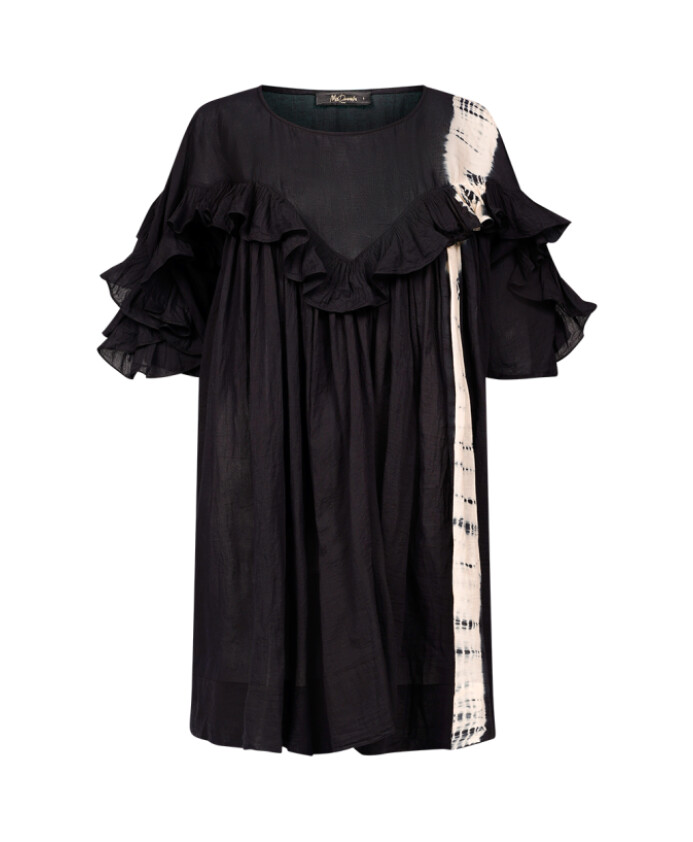 robe-noire-en-coton-tie-and-dye