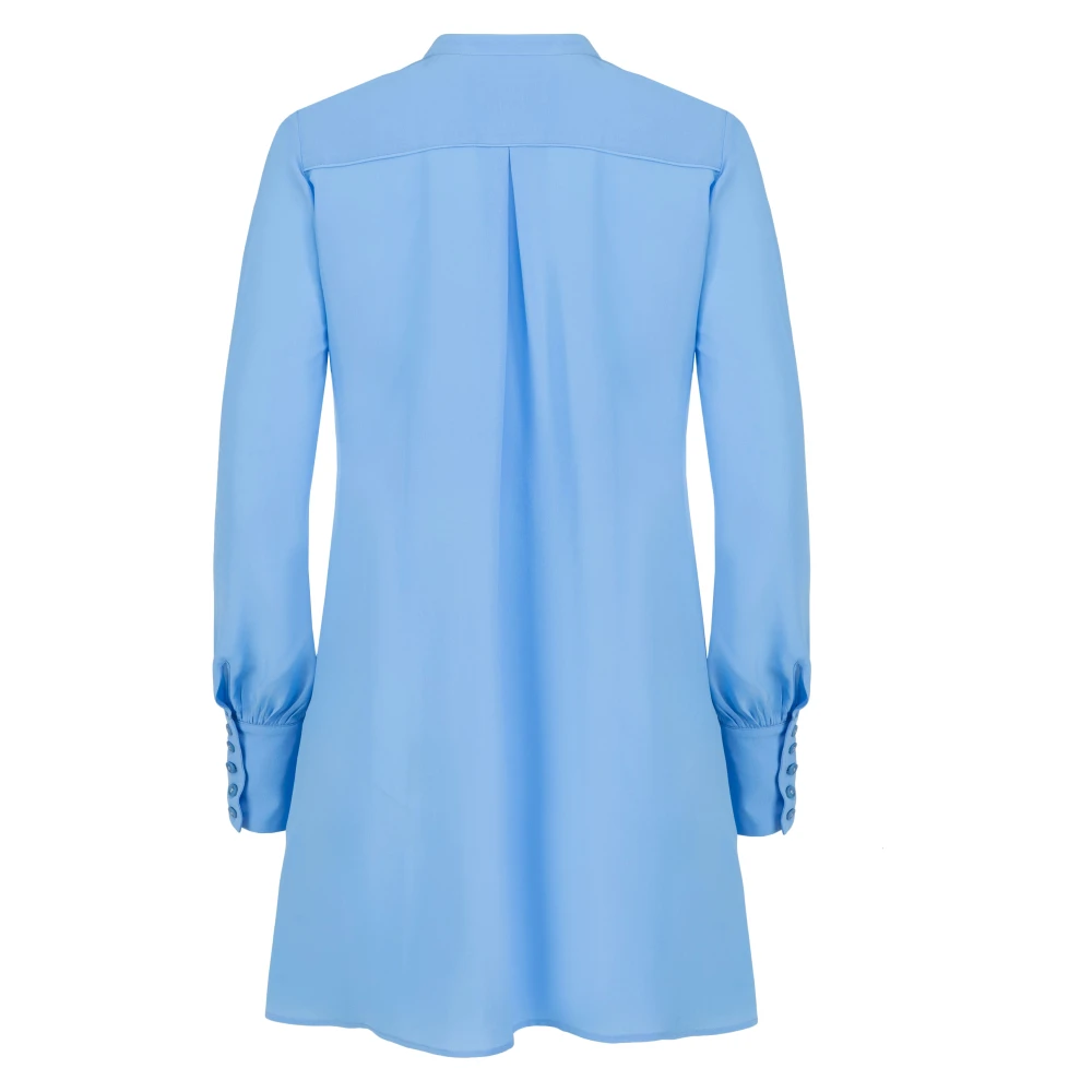 Jaaf Asymmetrische zijden jurk in hemelsblauw Blue Dames
