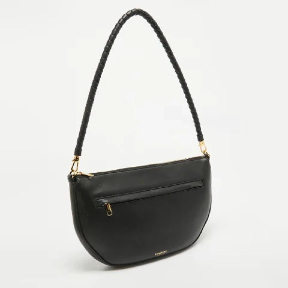 Burberry Vintage Pre-owned Leather shoulder-bags Black Dames