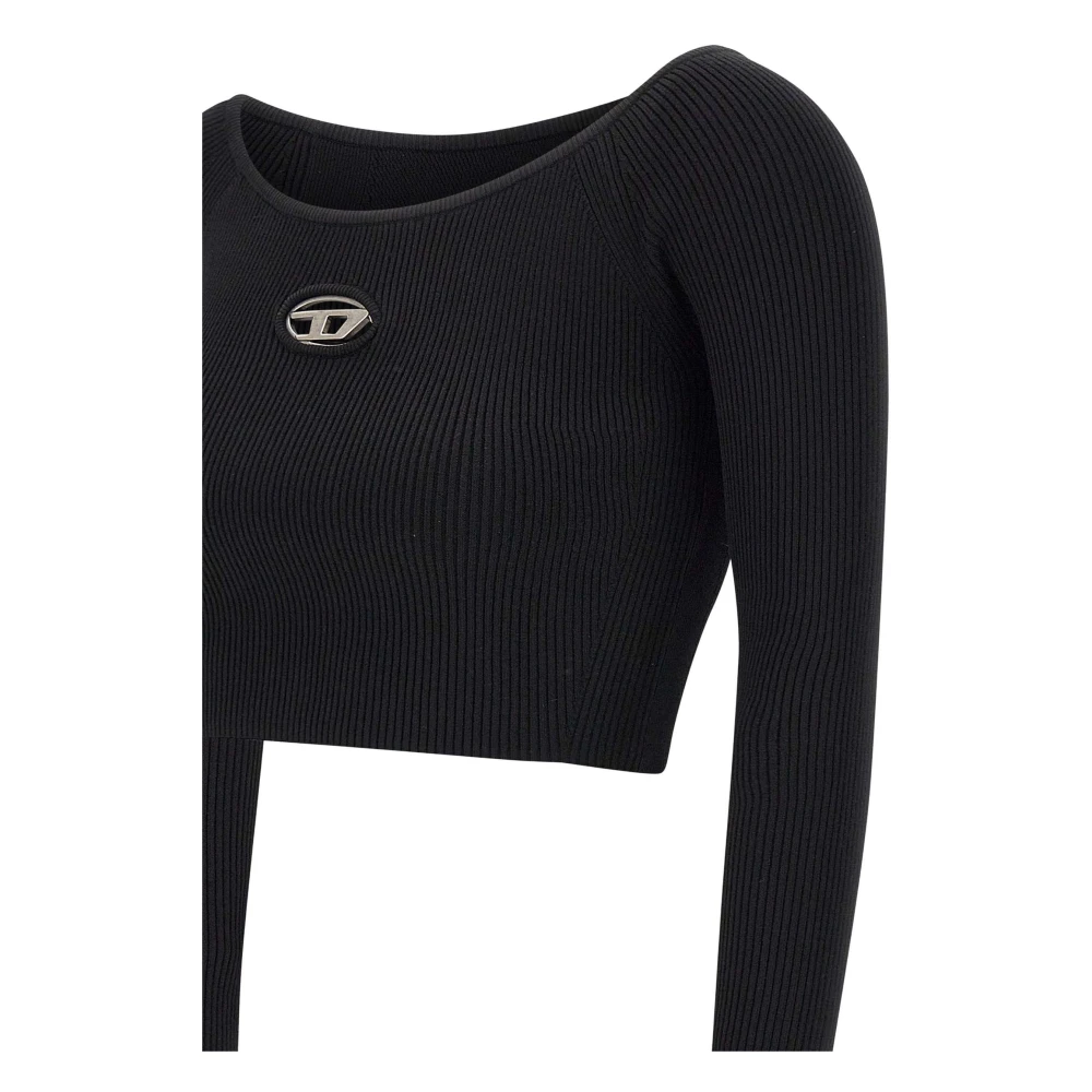 Diesel Zwarte Top Black Dames