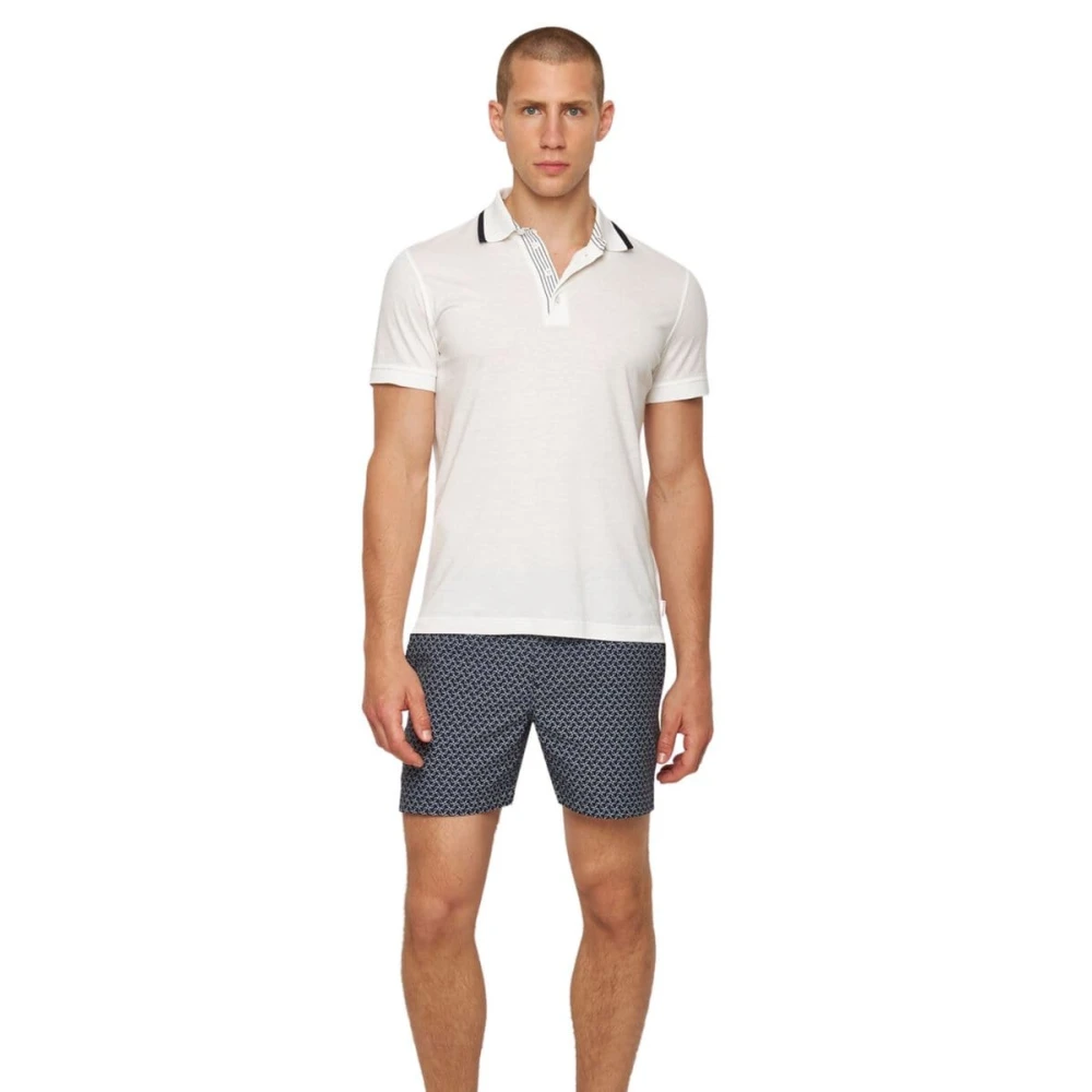 Orlebar Brown Klassieke Tipping Polo Shirt Wit White Heren