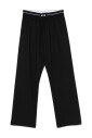 pantalon-large-en-laine-avec-logo
