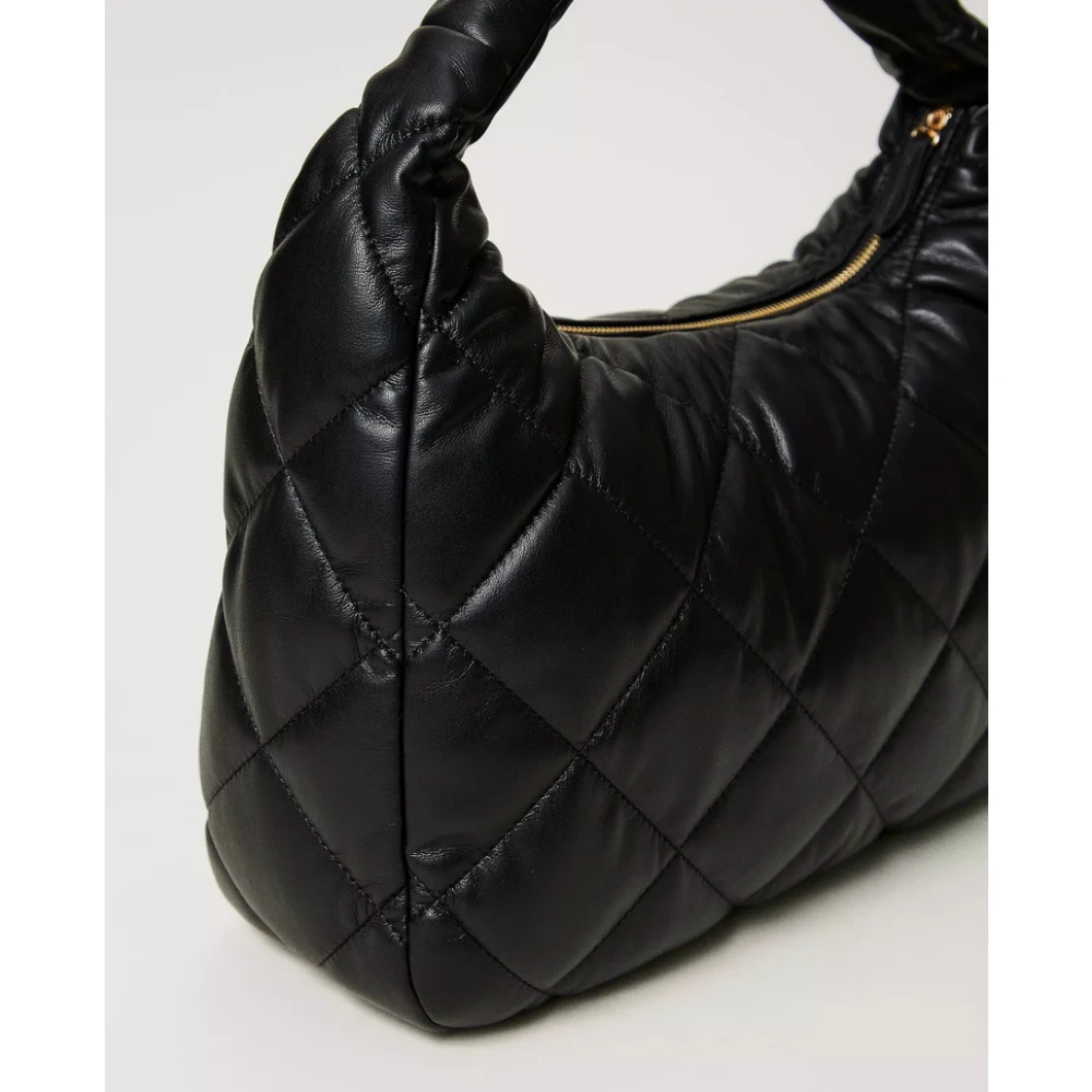 Twinset Stijlvolle Hobo-tas met quilten Black Dames