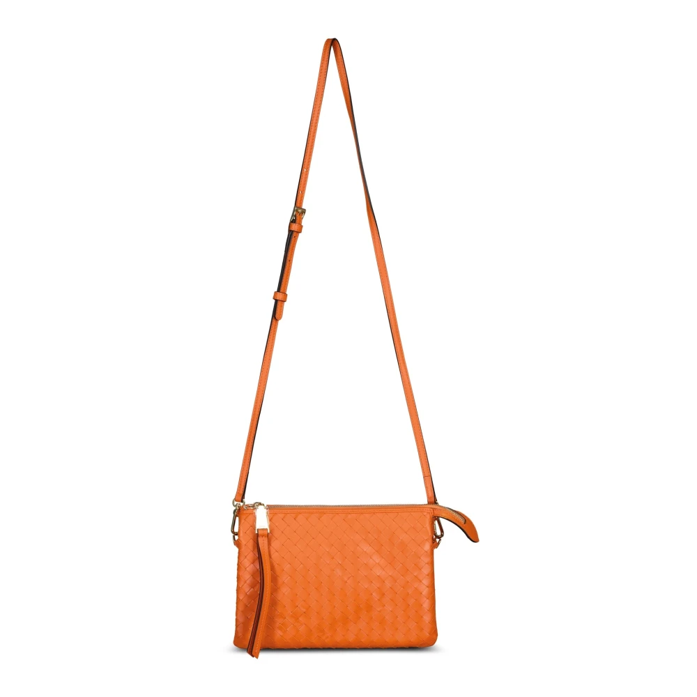 Abro Crossbody bags Umhängetasche aus Leder 48104163377498 in oranje