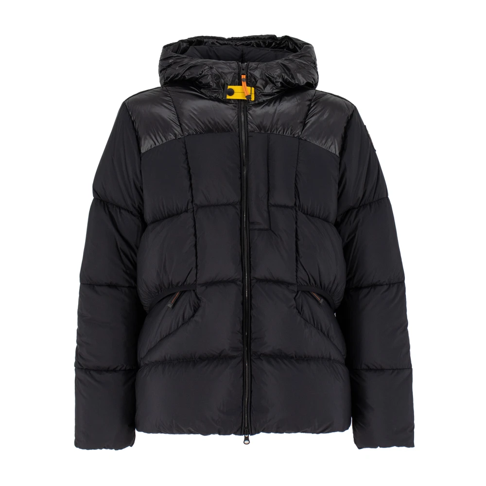 Parajumpers Lichtgewicht korte donsjas met capuchon Black Heren