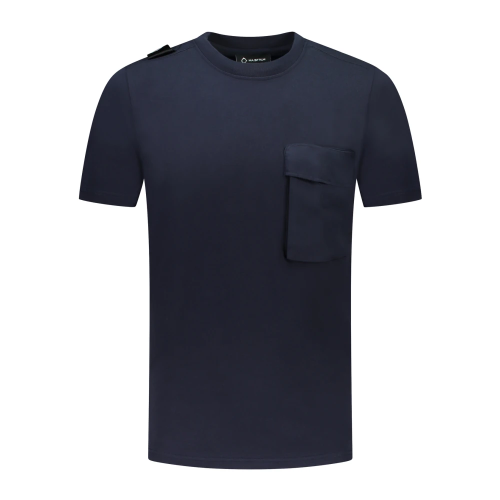 Ma.strum Blauw Katoenen T-Shirt Mas8388M428Inknavy 1733 Blue Heren