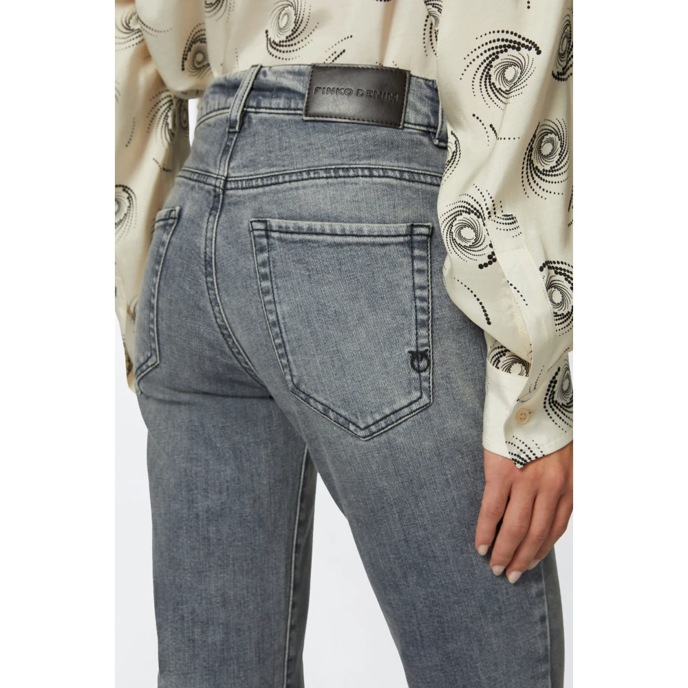 pinko Vintage Grijze Bootcut Jeans Gray Dames