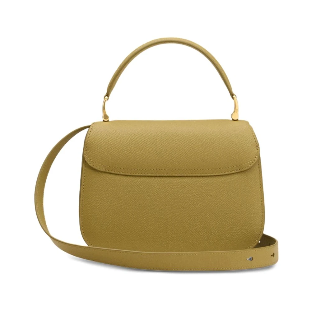 Ami Paris Bruine Foldover Tas met Groene Accent Brown Dames